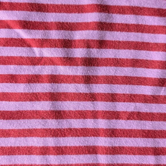 Gudrun Sjoden Essential Striped Top Red Pink Organic Cotton Long Sleeve large - Picture 4 of 6